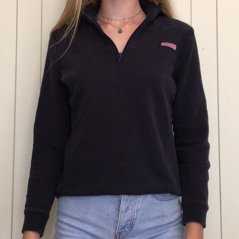 Navy Pullover Vineyard Vines Jacket - image 2